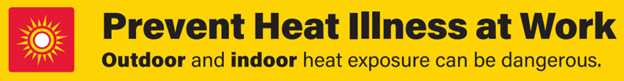 prevent heat illness and work link